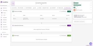 Abrechnung in memilius