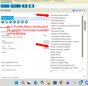 Formulare in meinOnlinebüro abrufen