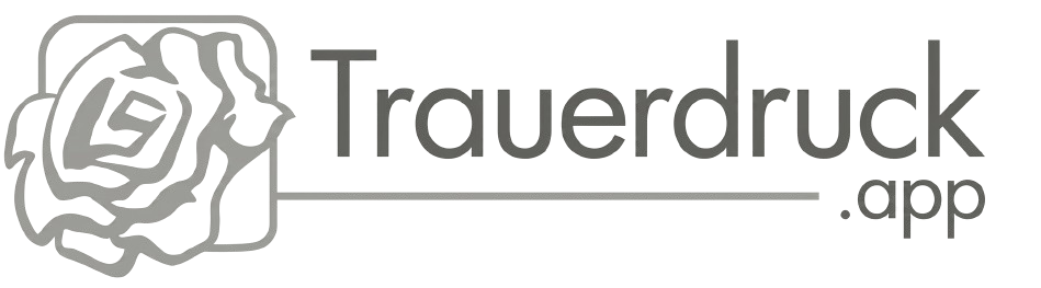 Das Logo der Trauerdruck App, der Gestaltungsoftware für Bestatter
